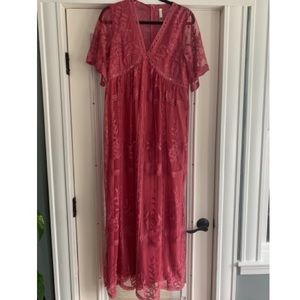 Pink blush maxi dress